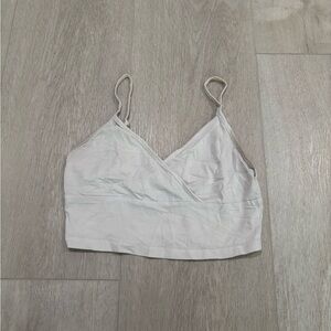 White Wrap Crop Top